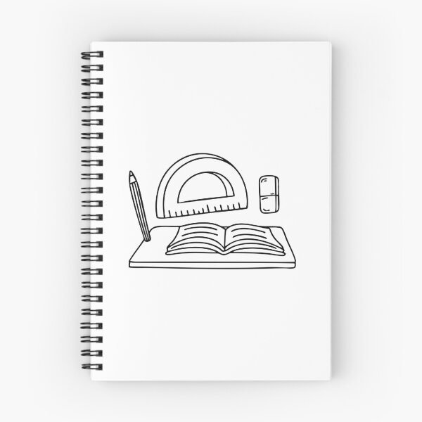 Item preview, A classroom desk with a protractor, eraser, and open math textbook designed and sold by rasagamastore.