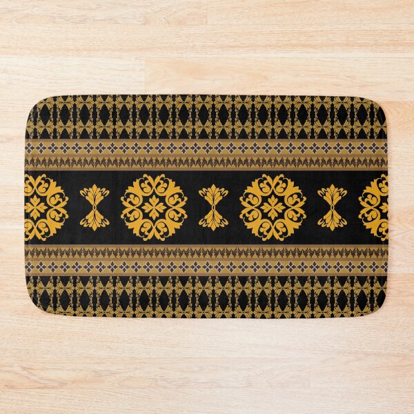 Item preview, Gold and Black Ornate Border Pattern designed and sold by DesignByNui.