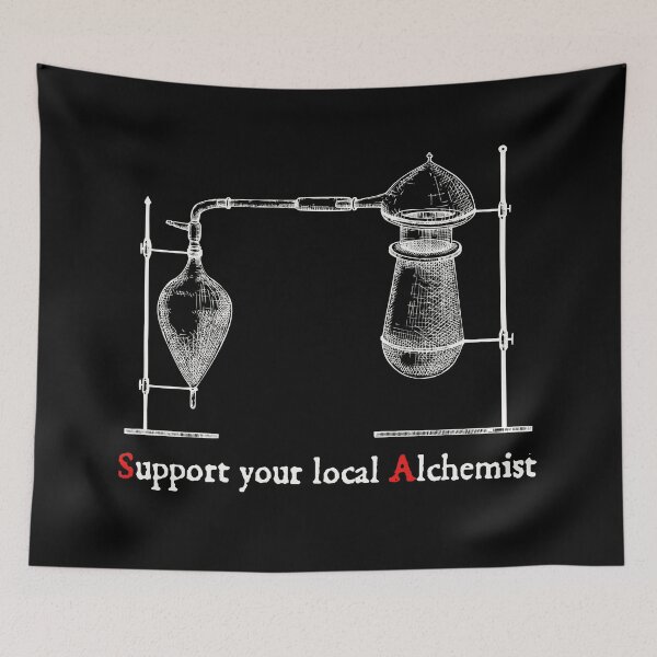 Item preview, Support your local Alchemist - white print designed and sold by R-A Designs.