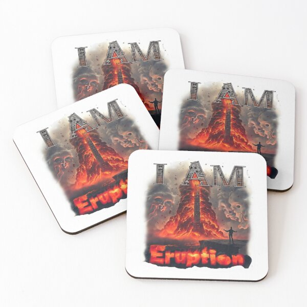 Item preview, I AM Eruption – Guitar Blaze Emblem Sticker designed and sold by Imaginarium of Chaos falcon88 .
