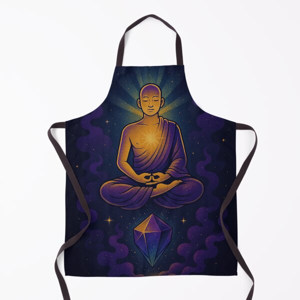 Item preview, Meditating Cosmic Entity – Mystical Space Being in Lotus Pose – Cosmic Core designed and sold by Domci.