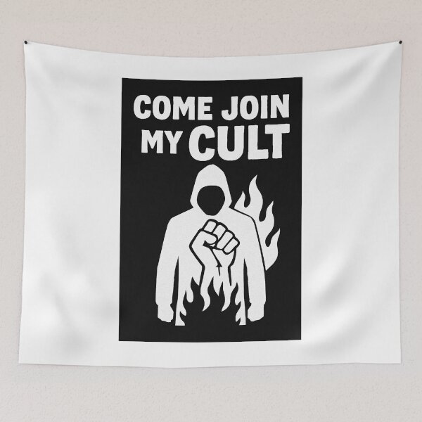 Item preview, COME JOIN MY CULT (BLACK AND WHITE PIC) designed and sold by Norswear.