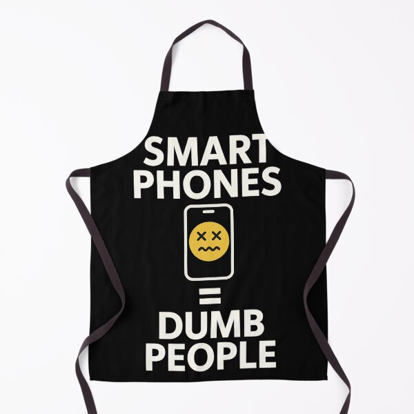 Artikelvorschau, Smartphones = Dumme Leute – Lustiges Anti-Tech-Satire-Shirt entworfen und verkauft von TeeTimeTreasure.