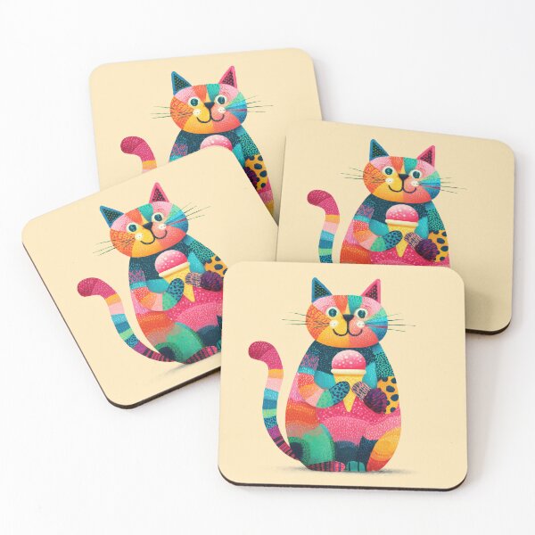 Item preview, Cat with Ice Cream designed and sold by AImazeD.