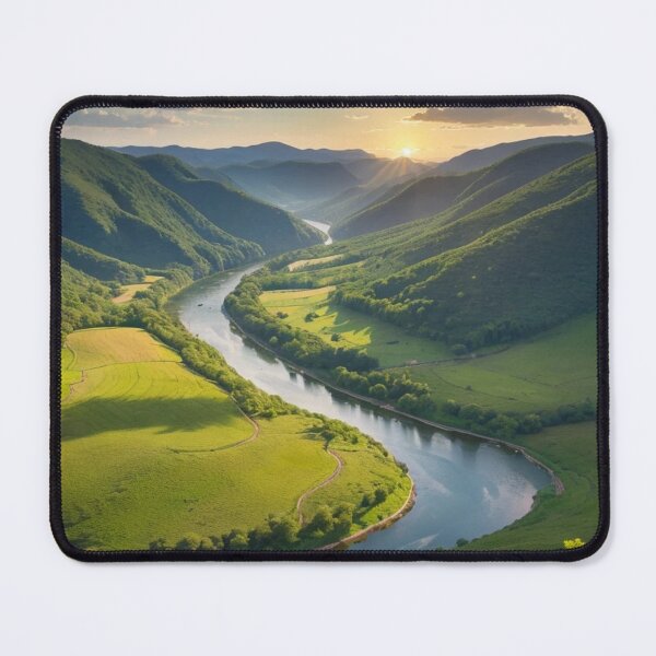 Item preview, Meandering River Landscape designed and sold by vekotpu.