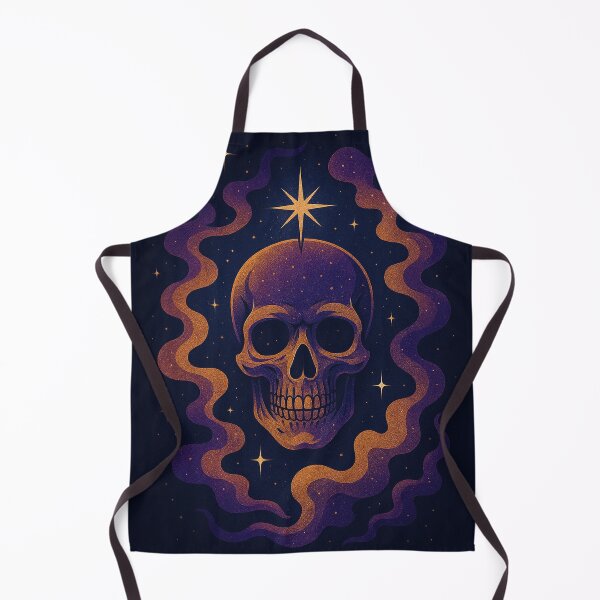 Item preview, Cosmic Skull Meditation – Mystical Retro Skull Art with Astral Vibes – Cosmic Core designed and sold by Domci.