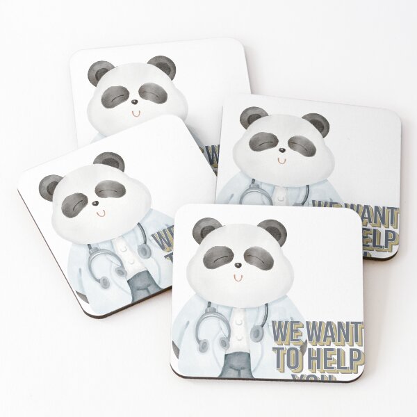 Item preview, Caring Panda Doctor – Medical Animal Art for Healthcare Fans designed and sold by Moris-shop.