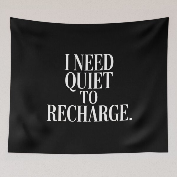 Item preview, I Need Quiet to Recharge designed and sold by SignumShop.