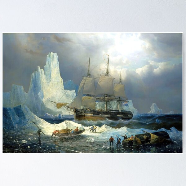 Item preview, François Musin, HMS Erebus dans les glaces 1846, Exploration nautique de l'Arctique designed and sold by Artistic Gift Print.