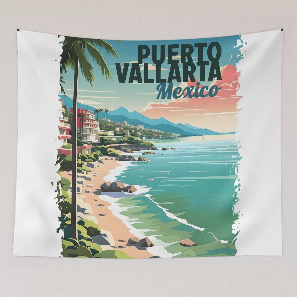 Artikelvorschau, Puerto Vallarta Mexiko Reise Wand Dekor Kunst Home entworfen und verkauft von GTwoThree.