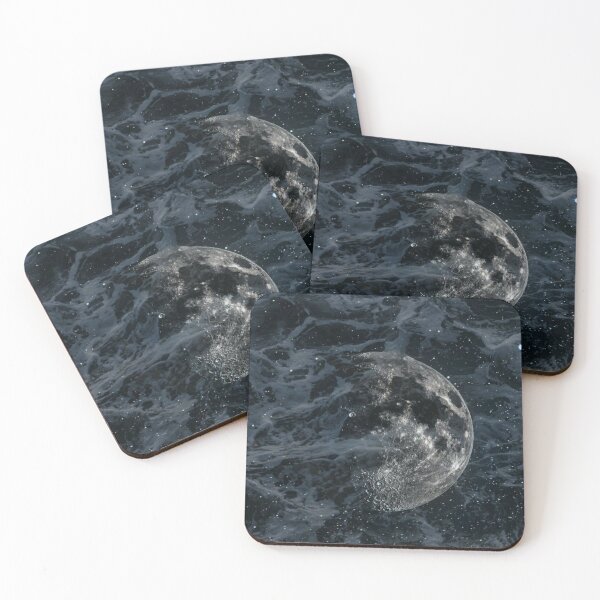 Item preview, beautiful drawing of moon acrylic luna design designed and sold by NivyasArtistry.