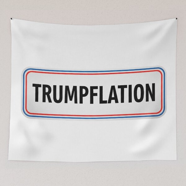 Item preview, Trumpflation Sign with Red and Blue Border designed and sold by Owcomm.