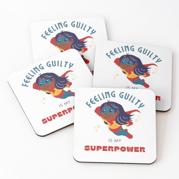 Item preview, Feeling Guilty Is My Superpower: Girl designed and sold by Wobbly and Weary.