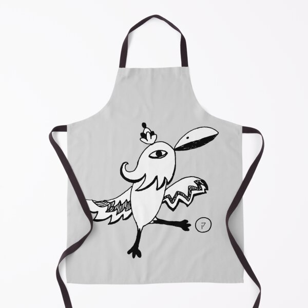 Item preview, Surreal Bird of Dawn’s First Light｜Qof ק｜Hebrew Letter Art｜Black and White Design designed and sold by Aster Atelier.