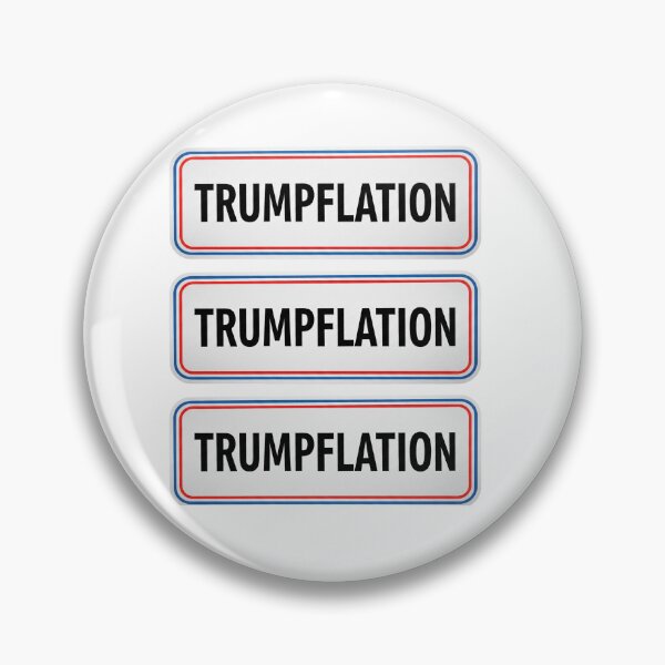 Item preview, Trumpflation Repeating Signs with Red Blue Border Pattern designed and sold by Owcomm.