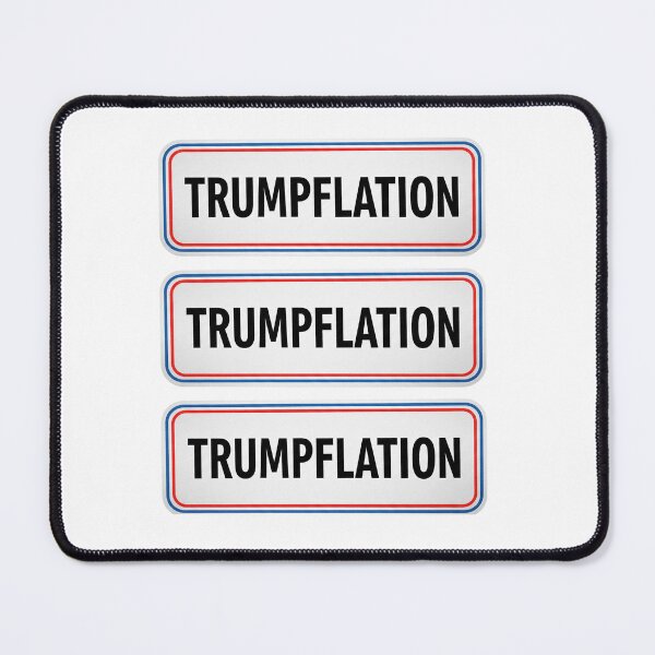 Item preview, Trumpflation Repeating Signs with Red Blue Border Pattern designed and sold by Owcomm.