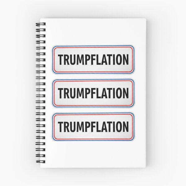 Item preview, Trumpflation Repeating Signs with Red Blue Border Pattern designed and sold by Owcomm.
