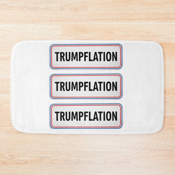 Item preview, Trumpflation Repeating Signs with Red Blue Border Pattern designed and sold by Owcomm.