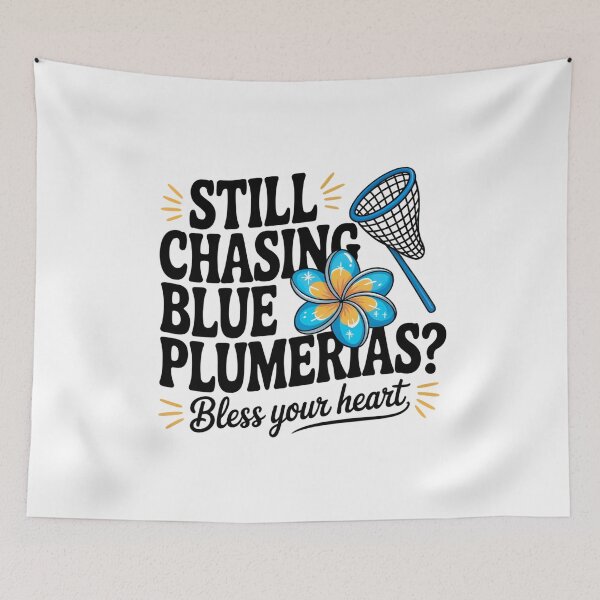 Item preview, Still Chasing Blue Plumerias? designed and sold by Diane Gotti.