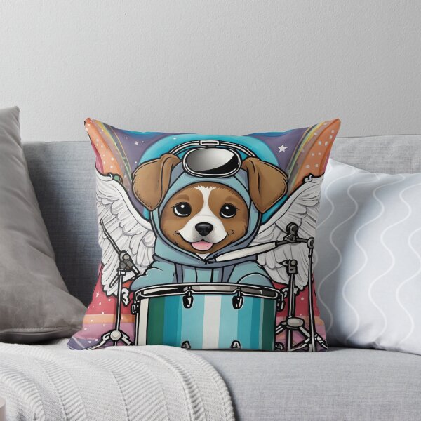 Item preview, Puppy as an Angel with wings Playing a Drum designed and sold by Colin Bentham.