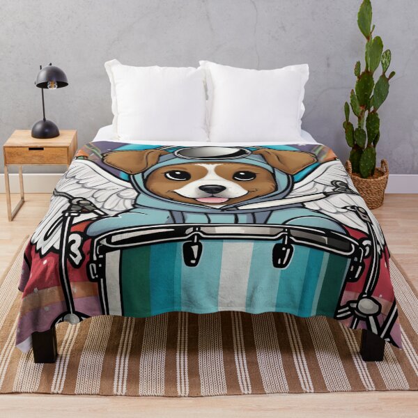 Item preview, Puppy as an Angel with wings Playing a Drum designed and sold by Colin Bentham.