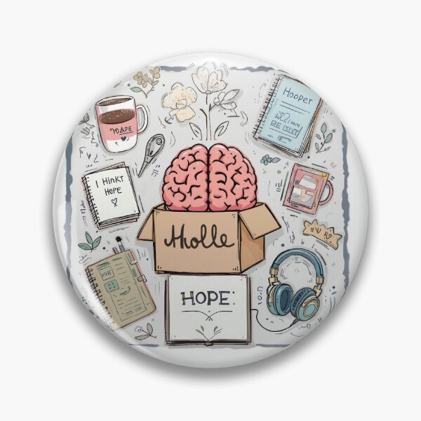 Item preview, Overthinker’s Survival Kit – Funny Doodle Sticker Set designed and sold by FluffyPeels.