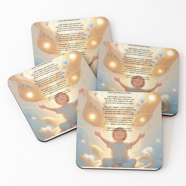 Item preview, Inner Child Healing Chant – Spiritual Poem Art for Emotional Healing & Wholeness designed and sold by Paws and Ink Art.
