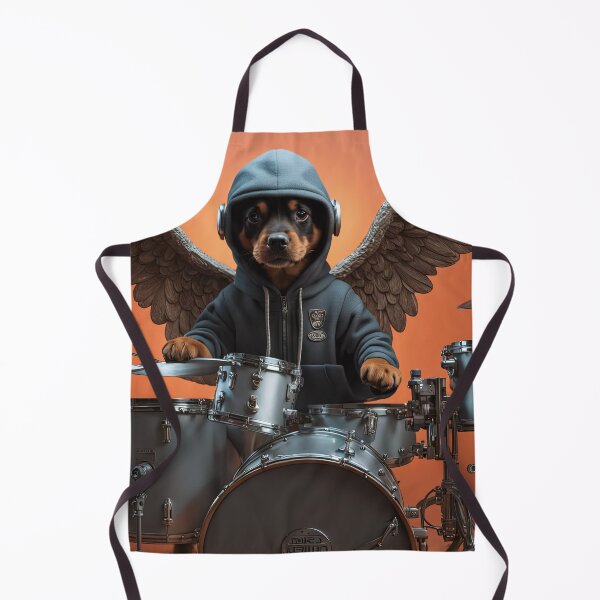 Item preview, Puppy as an Angel with wings Playing a Drum designed and sold by Colin Bentham.