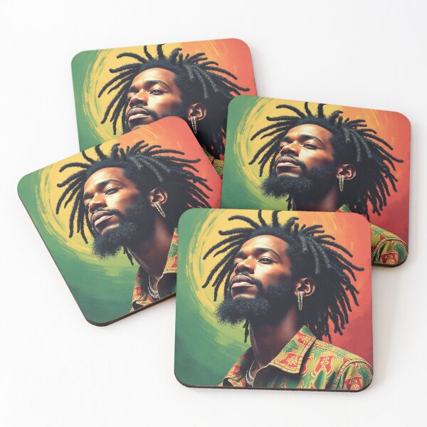 Item preview, Reggae King – Vibrant Rasta Culture Portrait designed and sold by MAN  FROM MARS.