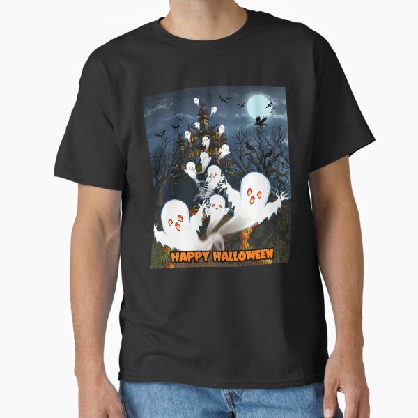 Item preview, Ghost Parade On Halloween Night designed and sold by 3-Beans-Art.
