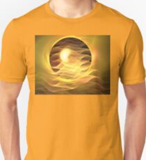Peach Eclipse Ribbons Unisex T-Shirt