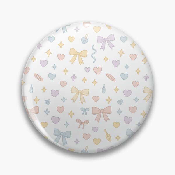 Item preview, Kawaii Pastel Bows & Charms Pattern designed and sold by EuphoriaWithin.