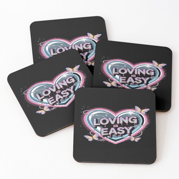 Item preview, LOVING IS EASY  designed and sold by quotesdesignss.