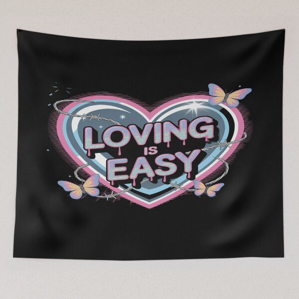 Item preview, LOVING IS EASY  designed and sold by quotesdesignss.