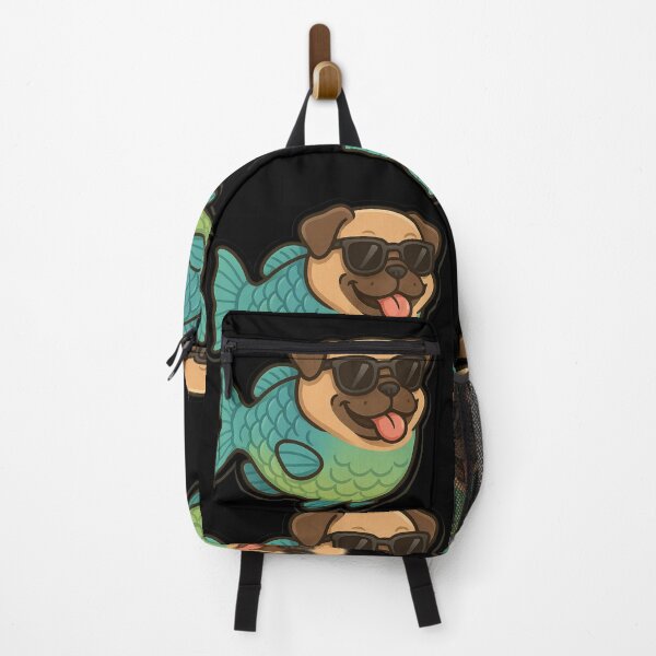 Item preview, Parrot Fish with a Funny Pug Head designed and sold by DamioPolArt.
