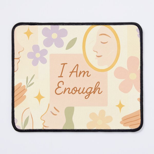 Item preview, “I Am Enough – Pastel Healing Collage designed and sold by EuphoriaWithin.