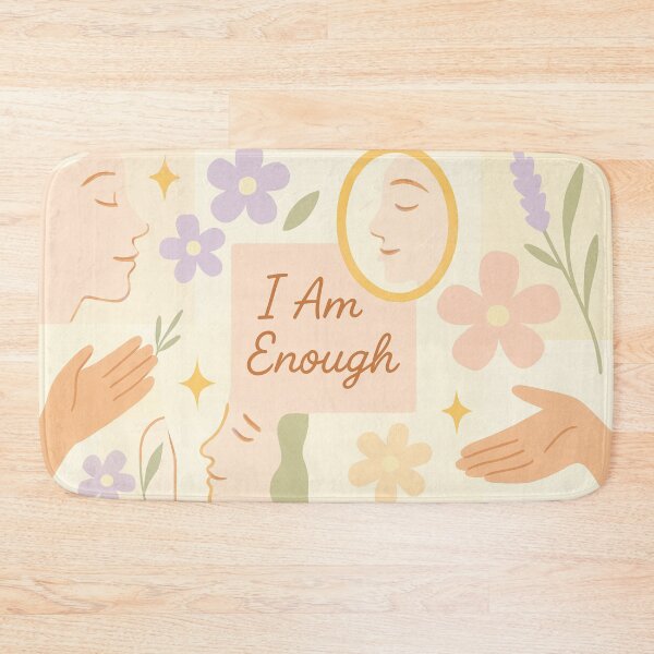 Item preview, “I Am Enough – Pastel Healing Collage designed and sold by EuphoriaWithin.