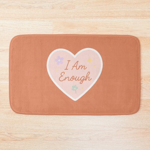 Item preview, “I Am Enough” Heart Sticker designed and sold by EuphoriaWithin.