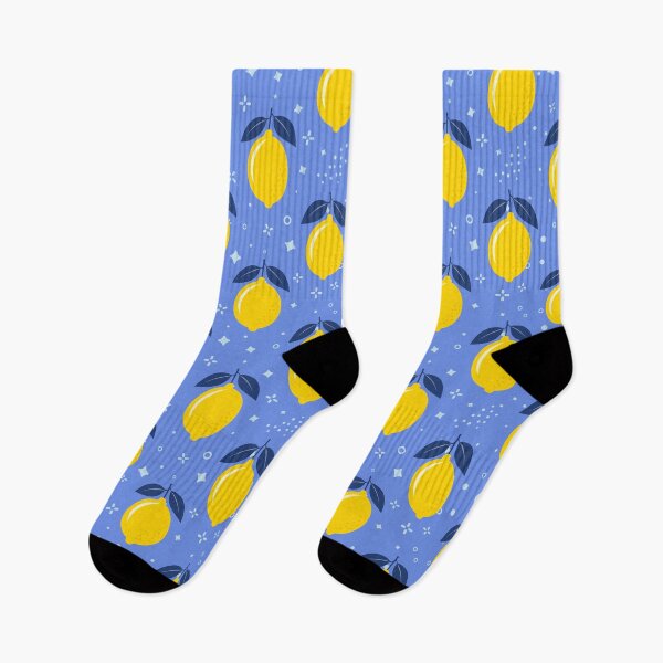 Item preview, Fresh lemons on blue designed and sold by Slanapotam.
