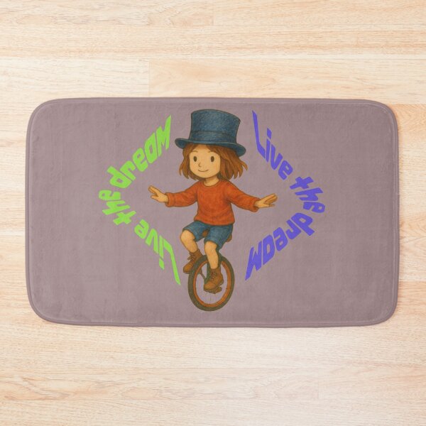 Item preview, Live the Dream - Unicycle Magic Kid Art designed and sold by Nadia-joy.