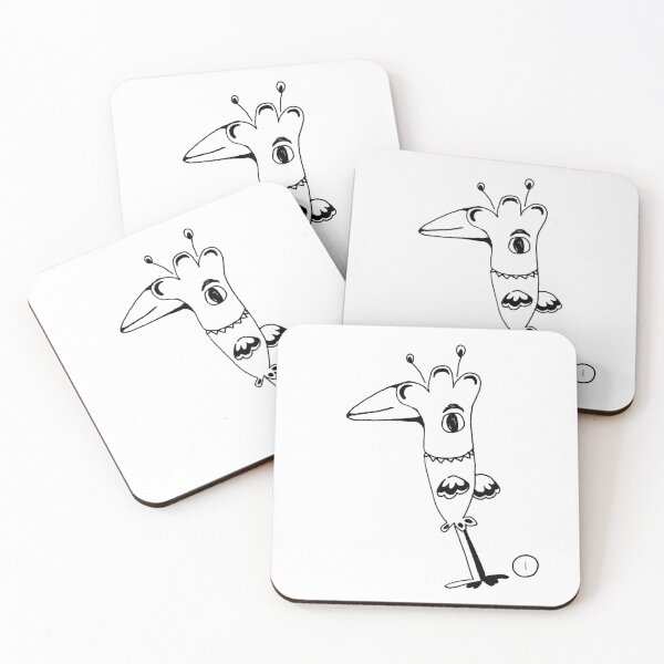 Item preview, Surreal Bird of Covenant Connection｜Vav ו｜Hebrew Letter Art｜Black and White Design designed and sold by Aster Atelier.