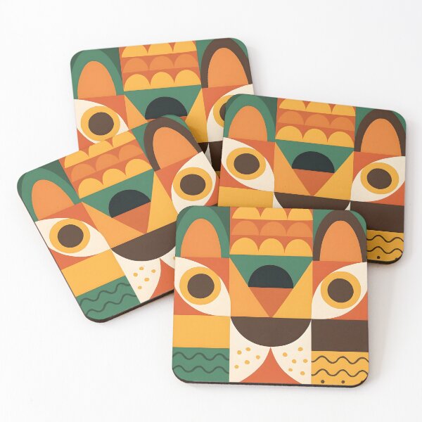 Item preview, Geometric Lion Face in Vibrant Colors - Abstract Animal Art Canvas Print designed and sold by FestivityFinds.