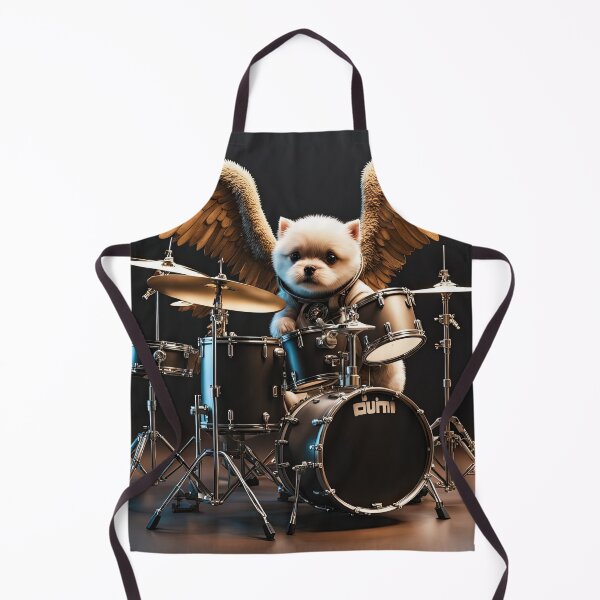 Item preview, Puppy as an Angel with wings Playing a Drum designed and sold by Colin Bentham.