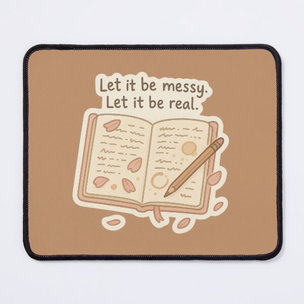 Item preview, Let it be messy. Let it be real. designed and sold by EuphoriaWithin.