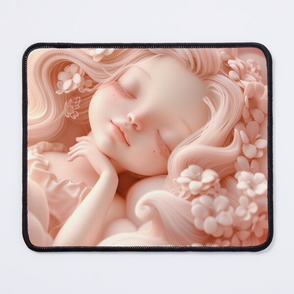 Item preview, Venus in Blossoming Slumber – Goddess of Tender Dreams designed and sold by GoldenChiArt.