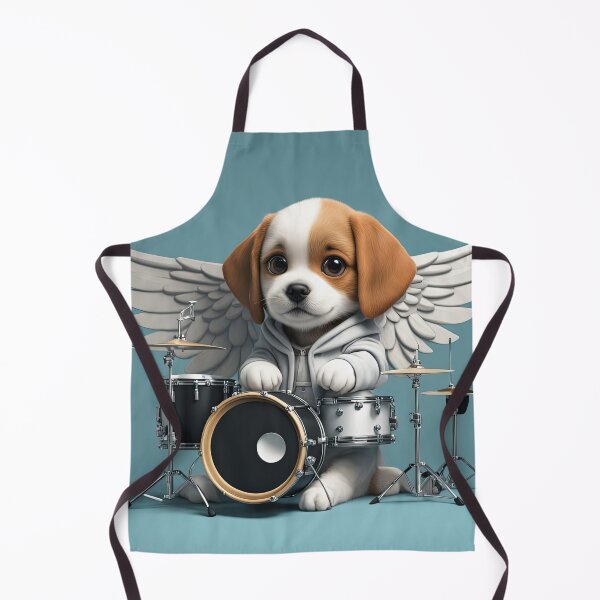 Item preview, Puppy as an Angel with wings Playing a Drum designed and sold by Colin Bentham.