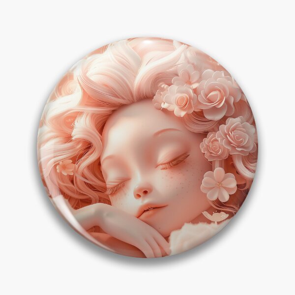Item preview, Venus in Peachy Dreams – Goddess of Restful Bliss designed and sold by GoldenChiArt.