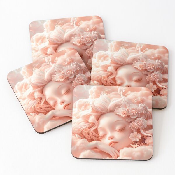 Item preview, Venus in Peachy Dreams – Goddess of Restful Bliss designed and sold by GoldenChiArt.