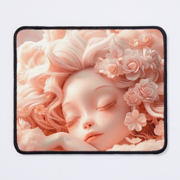 Item preview, Venus in Peachy Dreams – Goddess of Restful Bliss designed and sold by GoldenChiArt.