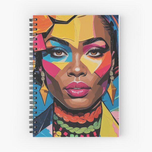 Item preview, Vibrant Abstract Portrait of a Woman with Bold Colors and Geometric Patterns designed and sold by Rue Market.